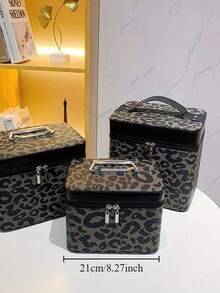 Korean New Travel Makeup Box, Large Capacity Cosmetic Bag, Portable Makeup Storage Case For Outing - Multicolor - View 8