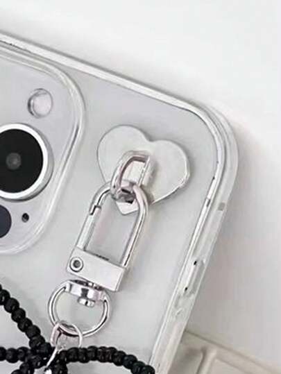 2 buc șnur decorativ pentru telefon mobil cu cârlig argintiu în formă de stea, ușor de transportat, vine cu lipici spate pentru a preveni căderea, elegant și frumos