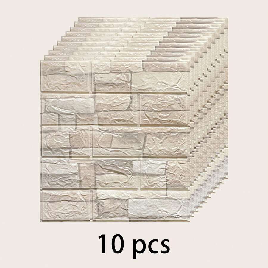 1/2/5/10 Pcs 3D Simulation Brick Pattern XPE Foam Material Wallpaper