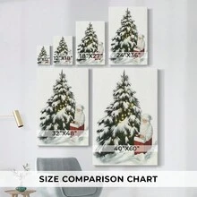 Christmas Holiday Art - Gallery Wrapped Canvas CCXLV - 32x48INCH - Xem 3