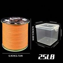 Chelesh 500 Yards, Nhiều Màu Sắc, Dây Câu Cá PE Bện 4 Sợi, Có Bao Bì Tinh Tế, Tùy Chọn Độ Bền 10LB-100LB, Độ Bền Cao, Chống Mài Mòn, Siêu Mịn Cho Câu Cá Đường Dài, Câu Cá Nước Mặn Và Nước Ngọt, Quà Tặng Câu Cá - trái cam - Xem 19