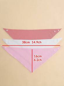 momscare Yếm trẻ em 3psc, Yếm dãi màu trơn, Yếm đa năng, Quà tặng cho trẻ sơ sinh, Đồ dùng cho trẻ sơ sinh - Nhiều màu - Xem 7