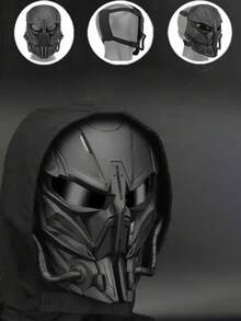 1 件创意新概念惩罚者战术面罩第二代，户外装备角色扮演道具 - 黑色 - 查看 1