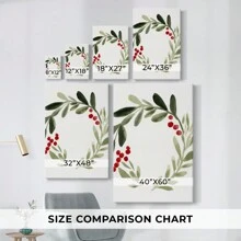 Christmas Holiday Art - Gallery Wrapped Canvas CCCXLVIII - 16x24INCH - Xem 3