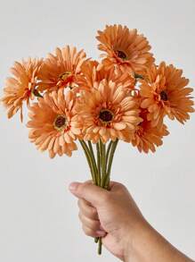 6/12pcs Artificial African Daisies Flowers African Daisy Silk Flowers Artificial Gerbera Daisies Fake Sunflowers Bulk Faux Flowers Bouquet For Wedding Bridal Bouquet Party Home Kitchen Decor,Garden Decor,Outdoor Plant,Gardening,Fake Flowers,Fall Decor,Autumn