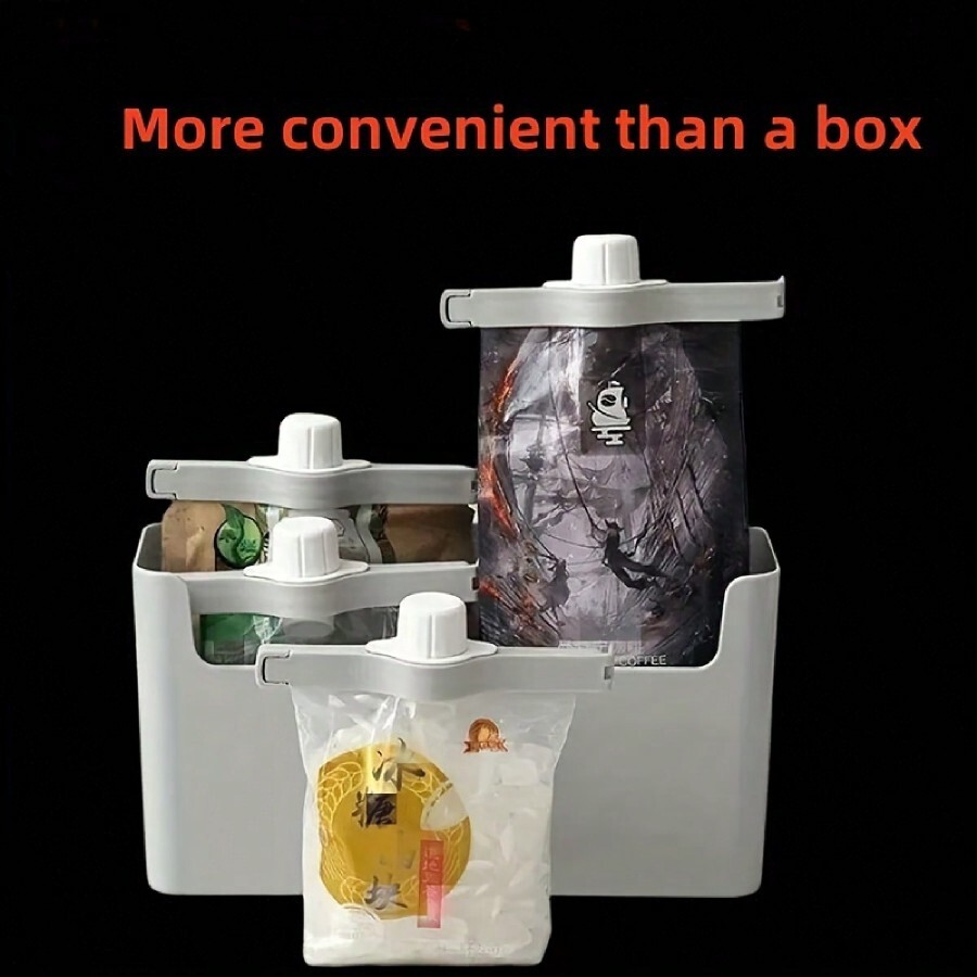 12pcs Reusable Silicone Bag Clips Perfect For Sealing Snacks, Tea