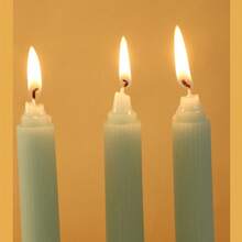 4 chân nến dài sọc dọc Macaron phong cách Châu Âu cổ điển 20cm, lãng mạn cho đám cưới, nhà hàng, trang trí phòng, quà tặng - Nhiều màu - Xem 4