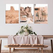 沙漠多肉植物墙艺术和植物印刷品套装 1/3/6 件西南墙面装饰、仙人掌艺术印刷品、约书亚树墙艺术、沙漠艺术仙人掌墙面装饰海报自然无框风格 - 彩色 - 查看 36