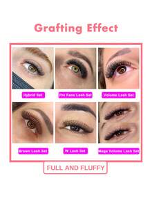 ARTSTAR Row12 Curvature C Lông mi giả màu đen 0,07 mm Mascara hàng dày Lông mi mềm Lông mi ghép Lông mi nhỏ mềm mại Chiều dài 8-20 mm Ngày Giáng sinh - C - Xem 9