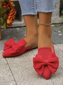 Fashion Pointed Toe Slip-On Flats For Women, Fit Size 35-45, Suitable For Spring, Summer And Autumn, Gold Color, Casual Wear With Dress Valentines - Red - View 5