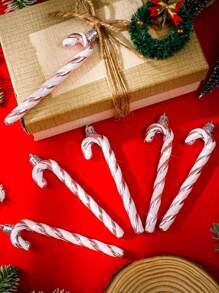 6/12 cái-Đồ trang trí kẹo Giáng sinh, Đồ trang trí cây thông Noel hình cây gậy lấp lánh màu hồng, Mặt dây chuyền hình cây gậy nhựa trang trí ngày lễ 5,5 inch, Mặt dây chuyền hình cây gậy kẹo để trang trí cây thông Noel, Đồ trang trí treo cây thông Noel, Đồ trang trí nhà Giáng sinh Quà tặng Giáng sinh, Đồ dùng cho tiệc Lễ Tạ ơn, Đồ dùng cho tiệc năm mới, Đồ dùng cho tiệc tại nhà - Nhiều màu - Xem 9