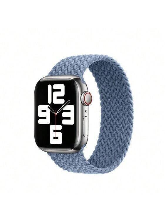 Apple Watch Braided Solo Loop Band 44mm 45mm 46mm 49mm Series SE 3 4 5 6 7 8 10 - Picture 44 of 46