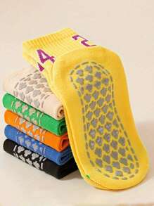 6 Pairs Of Non-Slip Floor Socks For Boys - Multicolor - View 8