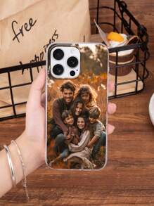 Apple 1pc Customized Soft TPU Transparent Mobile Phone Case Compatible With Iphone 15 Pro Max/ And Other Models,Season Picks,Cell Phones & Accessories,Customized Phone Cases - Clear - View 6