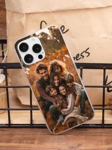 Apple 1pc Customized Soft TPU Transparent Mobile Phone Case Compatible With Iphone 15 Pro Max/ And Other Models,Season Picks,Cell Phones & Accessories,Customized Phone Cases - Clear - View 5