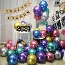 5/10/12 英寸彩色派对气球镀铬金属氦气球适用于生日派对装饰和拱门装饰婚礼生日圣诞派对 - 綠色 - 查看 4