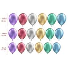5/10/12 英寸彩色派对气球镀铬金属氦气球适用于生日派对装饰和拱门装饰婚礼生日圣诞派对 - 綠色 - 查看 8
