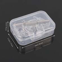 1 miếng đệm mũi bằng silicon, đệm khí, miếng đệm mũi cho kính mắt, đệm mũi cho sống mũi, phụ kiện kính mắt, giảm áp lực vô hình - trong suốt - Xem 2