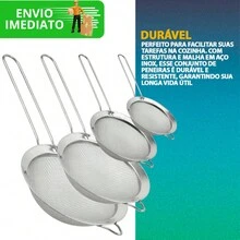 Kit 03 18cm Manual Stainless Steel Strainer Sieve - Nhiều màu - Xem 2