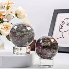 1 件梅花碧玺球 - 适用于宴会装饰、餐桌装饰 - 能量平衡、疗愈 - 1 pc - 查看 3