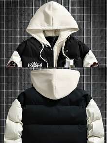 Women Padded Coat, Thickened Warm Hooded Padded Coat, Versatile For Autumn And Winter - Black - View 3