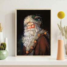 1 件，桌面装饰帆布印刷画，乡村圣诞帆布印刷海报，圣诞老人帆布墙艺术，房间装饰用品，墙艺术海报，客厅沙发背景装饰，门厅走廊装饰，家居装饰，卧室装饰，浴室装饰，装饰室，办公室装饰，学校装饰，艺术礼品 - 彩色 - 查看 7