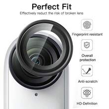 Vỏ bảo vệ ống kính Insta360 GO 3S, lớp phủ chống sương mù, kính cường lực quang học, nắp ống kính, chống trầy xước, vỏ bảo vệ cho phụ kiện máy ảnh thể thao GO3S (Kính) - Dành cho Insta360GO3S - Xem 6