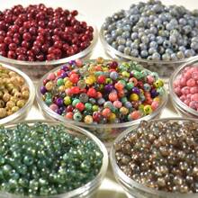 4mm 10g/Xấp xỉ 140 hạt cườm thủy tinh, hạt thủ công nhỏ, hạt nhỏ, hạt cườm tròn Rocaille 15 màu Picasso cỡ 6/0, hạt cườm tròn nhỏ hình ngựa con rời 15 màu hạt cườm thủy tinh vòng tay hạt cườm tròn rời hạt macaron nhỏ hạt cườm thủy tinh tròn cho vòng tay vòng cổ làm đồ trang sức thủ công tự làm - 4mm-Picasso - Xem 2