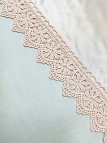 Elegant Half Slip Underskirt For Women - Medium Support Belly Shaper With Contrast Lace, Semi-Sheer, Machine Washable - Perfect For Under Dresses And Skirt Extenders - Baby Pink - View 2