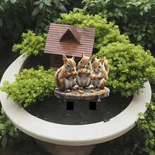 Bộ Cọc Trang Trí Sân Vườn Ngoài Trời Hình Sóc Dễ Thương, Phong Cách Nghệ Thuật, Chèn Mặt Đất Bằng Acrylic, Dành Cho Cây Trồng Trong Chậu, Cảnh Quan Sân, Không Dùng Điện, Chủ Đề Năm Mới & Hoa, Thích Hợp Sử Dụng Ngoài Trời - nhiều màu - Xem 7