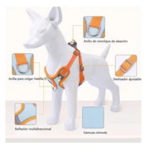 Pechera-arnés Y Correa Para Perros Y Gatos Muy Cómoda - Multicolor - Ver 5