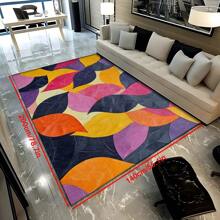 1 Pc, American Retro And Elegant Design, Rectangular Line Geometric Design Color Matching, Suitable For Living Room, Bedroom, Kitchen, Bathroom, Bathroom, Entrance Door, Courtyard, Four-Season Soft Floor Mat, Home Decoration Gifts Birthday Graduation