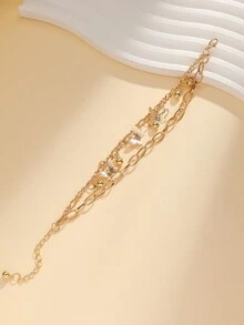 1 Bộ vòng tay thời trang Ins phổ biến của Châu Âu và Mỹ - Bướm, thiết kế đơn giản, trang trí tua rua, phù hợp cho phụ nữ mặc hàng ngày - vòng tay bướm - Xem 5