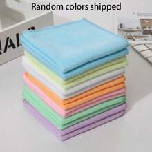 20 Pieces/Set Cleaning Cloth Set, Multi-Purpose Microfiber Towels, Size: 9.8*9.8 Inches, For Outdoor And Car Interior Cleaning, Kitchen, Bathroom, Home, Home Supplier (Colors Shipped Randomly Goods)