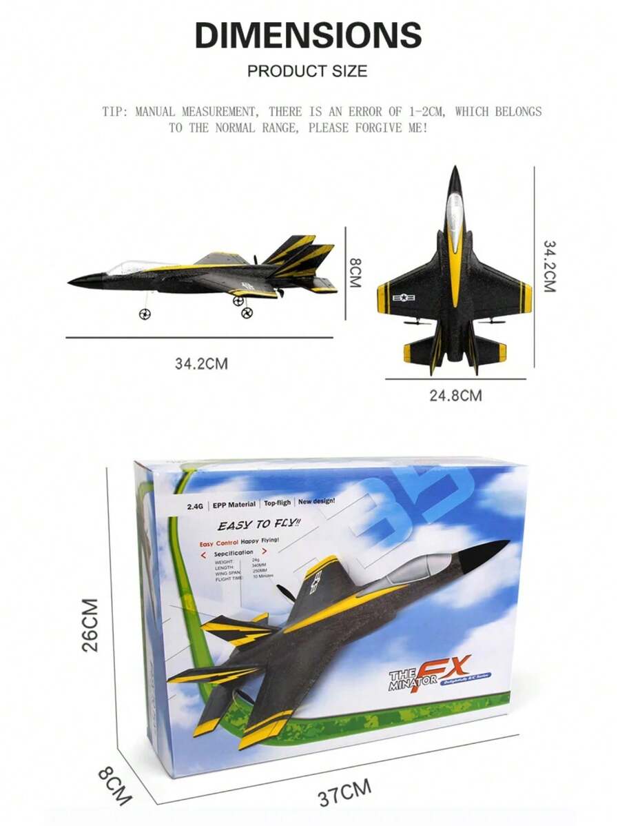 RC Flugzeug 2,4GHz Mit Gyro - Für Anfänger & Fortgeschrittene