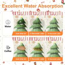 [ 黑色/棕色/浅灰色/深灰色 ] 咖啡垫，带隐藏污渍，橡胶背衬，吸水碗碟干燥垫，适用于厨房台面隔热 - 浴室防滑 100% 吸水速干垫，咖啡吧配件适合放置在咖啡机、咖啡壶、浓缩咖啡机下/1 件 - 彩色 - 查看 5