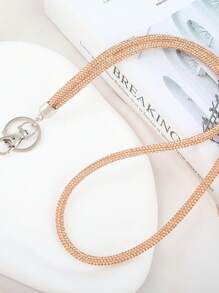 Fashionable Rhinestone Cellphone Lanyard, Long Chain Pendant For ID Badge, Key Chain, Fully Bejeweled Cross-Body Wrist Strap Car Accessories Bag Charm School Letter Cute Goth Y2k Halloween Accessories Teachers Day Bag Accessories Lanyards With Id Holder Car Accessories Bag Charms - Neck Keychain - View 12