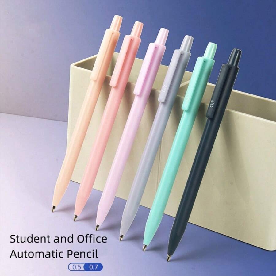 12 支 0.5 毫米/0.7 毫米自动铅笔套装,符合人体工程学的握把,莫兰迪色,适合学生和办公室使用 - 自動鉛筆 - 查看 1