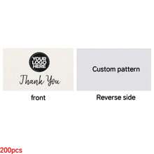 [Custom] Small Business Custom Thank You Cards - 100/200 Pcs, Personalized Photo Thank-You Notes With Purchase Message And Company Logo, Christmas/Halloween Holiday Gifts - Multicolor - View 7