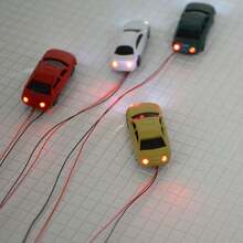12V 模型车带 LED 塑料模型车 HO N 比例火车布置铁路铁路布置 - As photo - 查看 14