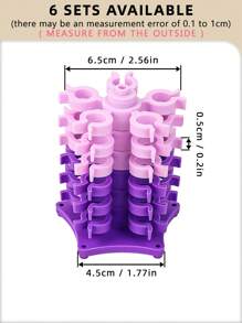 1pc Sewing Thread Spool Holder Tower, Tower-Shaped Creative And Practical Design Can Hold Regular Plastic Or Metal Sewing Machine Bobbins, Sewing Accessories - Multicolor - View 3