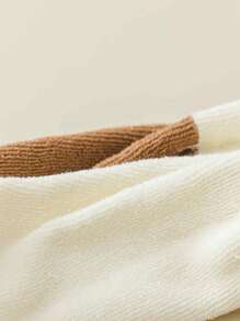 6 đôi tất vải bông ấm áp mùa đông cho nữ, tất cao đến giữa bắp chân hoạt hình co giãn dày, tất rộng, tất ngủ thoải mái, tất thủy thủ, tất dễ thương đa năng - Nhiều màu - Xem 5