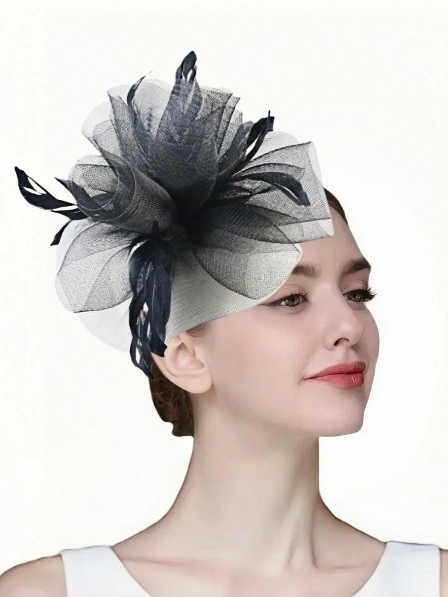 Women's Charming Hat Tea Party Hat, Kentucky Derby Headband, Felt