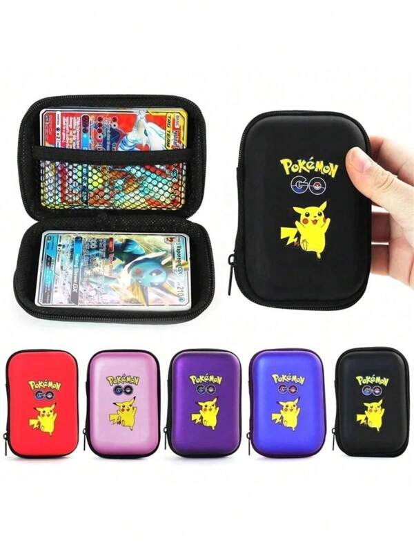 Estuche de Pokemon decoración de Halloween, adecuado para álbumes de colección, caja de almacenamiento que puede alojar cajas de almacenamiento, cajas para tarjetas, diseños dulces y lindos, regalos de cumpleaños, regalos de fiesta, regalos de Halloween, regalos de Pascua, regalos de Navidad