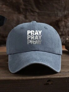 1 件男女通用户外休闲时尚字母印花柔软透气防晒水洗复古棒球帽，适合日常佩戴 - 水洗棒球帽 - 查看 13