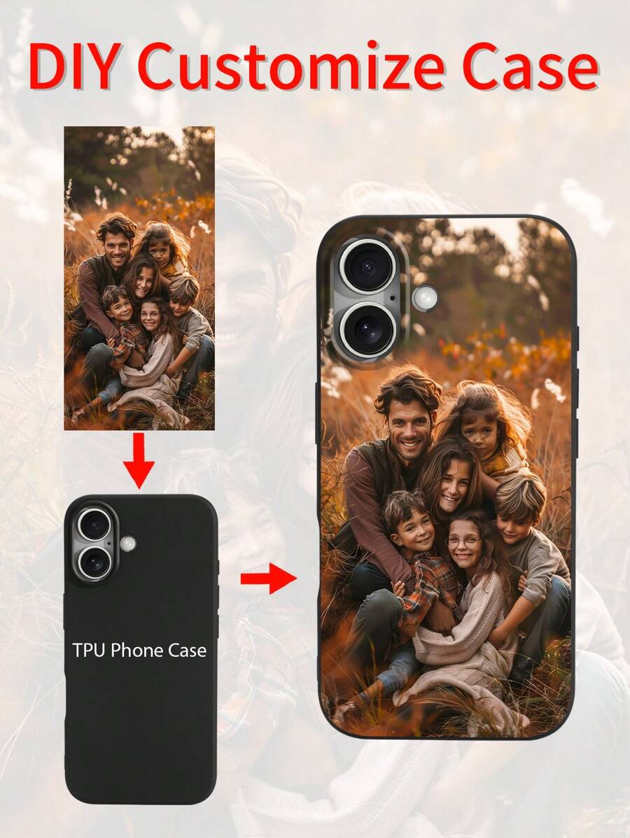 1pc Customized Colorful TPU Phone Case Compatible With Iphone 15 Pro Max / Models,Stylish,Colorful,Vintage,Cute,Contracted,Funny,Custom,Personalized,Unique,Customized,Ideal Gifts For Him,Ideal Gifts For Her,Boyfriend,Girlfriend,Family,Friends,Grandparents,Couple,For Anniversaries,For Birthdays