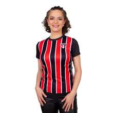 Original Sao Paulo Women's Shirt Official Spfc AWAY 2024 Shirt - Đỏ và trắng - Xem 1