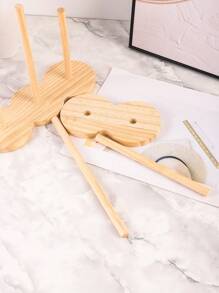 1 Stück Hölzerner abnehmbarer Scrunchie-Halter und Organizer für Haraccessoires von Kindern, perfekt für Haarklammern und Haargummis, stilvoller hölzerner Ständer, ideal als Geschenk zur Einschulung, zu Feiertagen, Weihnachten und Neujahr, verbessert die Haarpflege-Routine Ihres Kindes mit dieser funktionalen und schicken Aufbewahrungslösung, perfekt für Valentinstags-Überraschungen und den täglichen Gebrauch, hält Haraccessoires ordentlich und griffbereit, ein Muss für jede junge Modebegeisterte, Raumdekoration - Holzfarbe - Übersicht 5