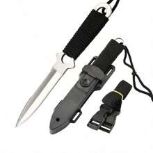 Outdoor Camping Straight Knife, Diving Knife, Suitable For BBQ, Mountaineering, Adventure, Open Box, Multi-Functional Fruit Knife - one-size - View 8