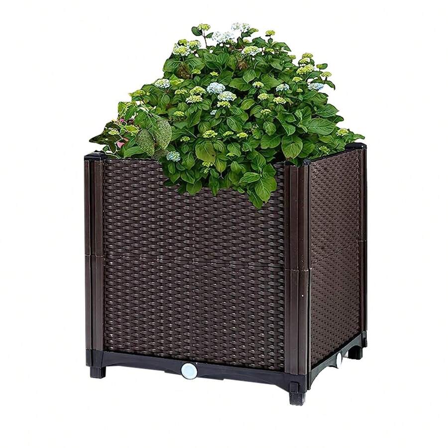 Raised Garden Bed Plant Growth Box With SelfWatering System For Garden